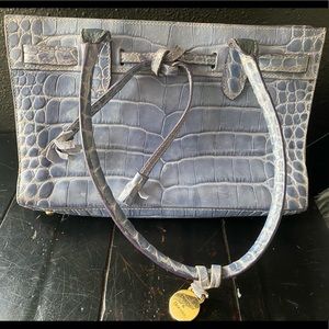 Dooney and Bourke purple/blue leather hand bag